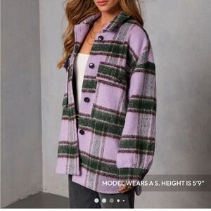 Vici heavyweight plaid jacket